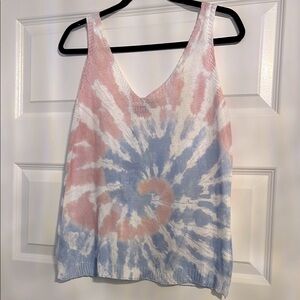 Venti 6 NWT Tie-Dye Red White & Blue Tank Perfect for patriotic Celebration